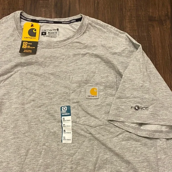 NWT | Carhartt • Men's Heather Gray Short Sleeve Tee - Picture 4 of 4